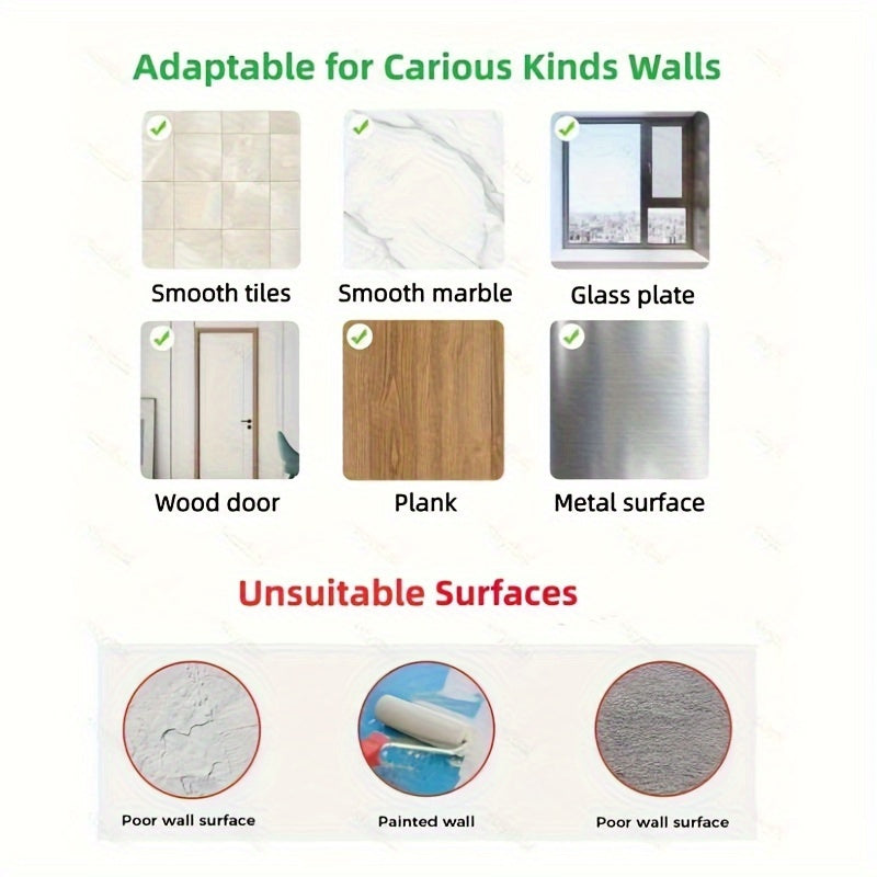 Wall Mounted Hair Dryer and Curler Holder, Plastic, Space-Saving Storage