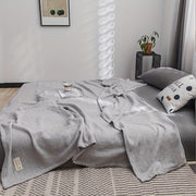 Cotton Blanket Soft Warm All-Season for Sofa, Office, Camping