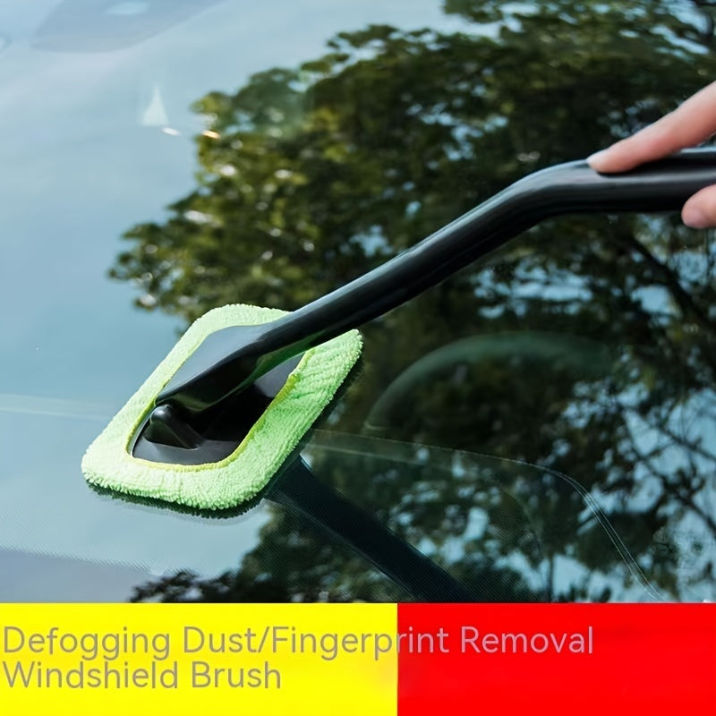 Car Windshield Cleaning Brush with Squeegee, Sponge, Dust Remover