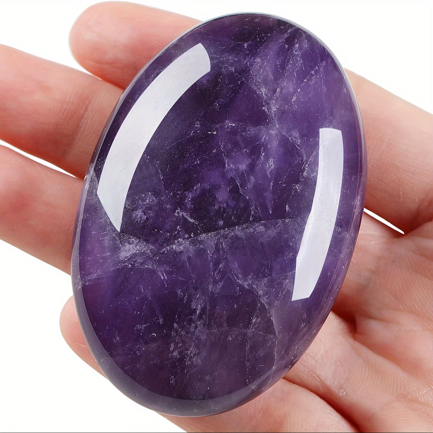 Amethyst Faux Gemstone Set for Energy Balancing Meditation and Jewelry Crafting 1 or 2 Pieces