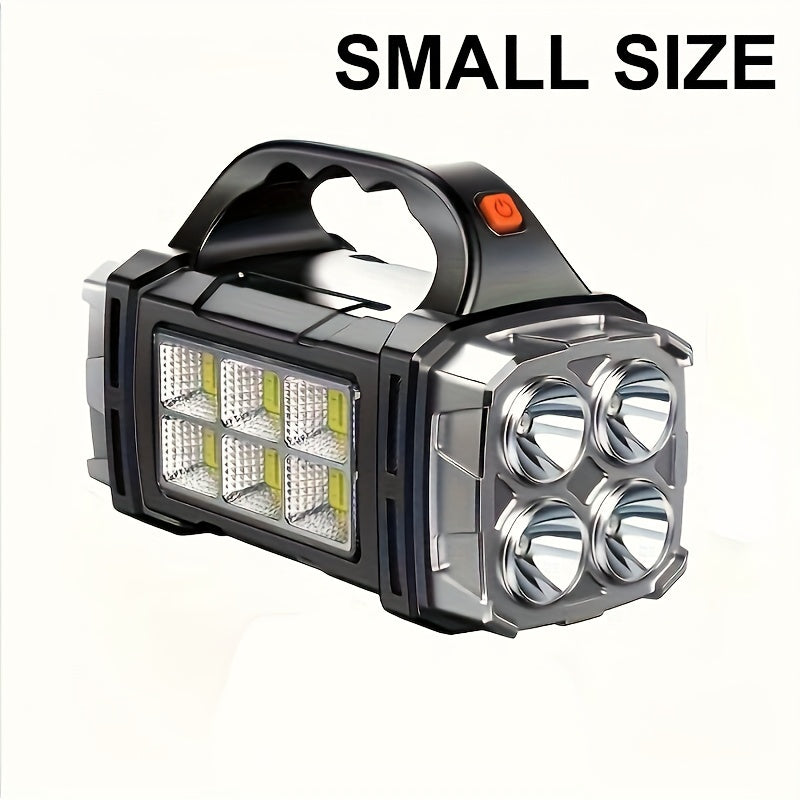 Portable Dual Rechargeable LED Searchlight with Ultra-Bright Beam for Outdoor Adventures