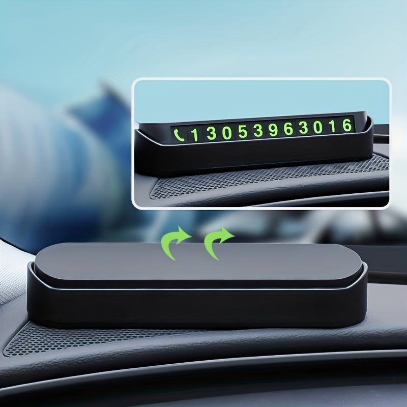 Temporary Car Parking Number Plate Digital Decoration ABS Material