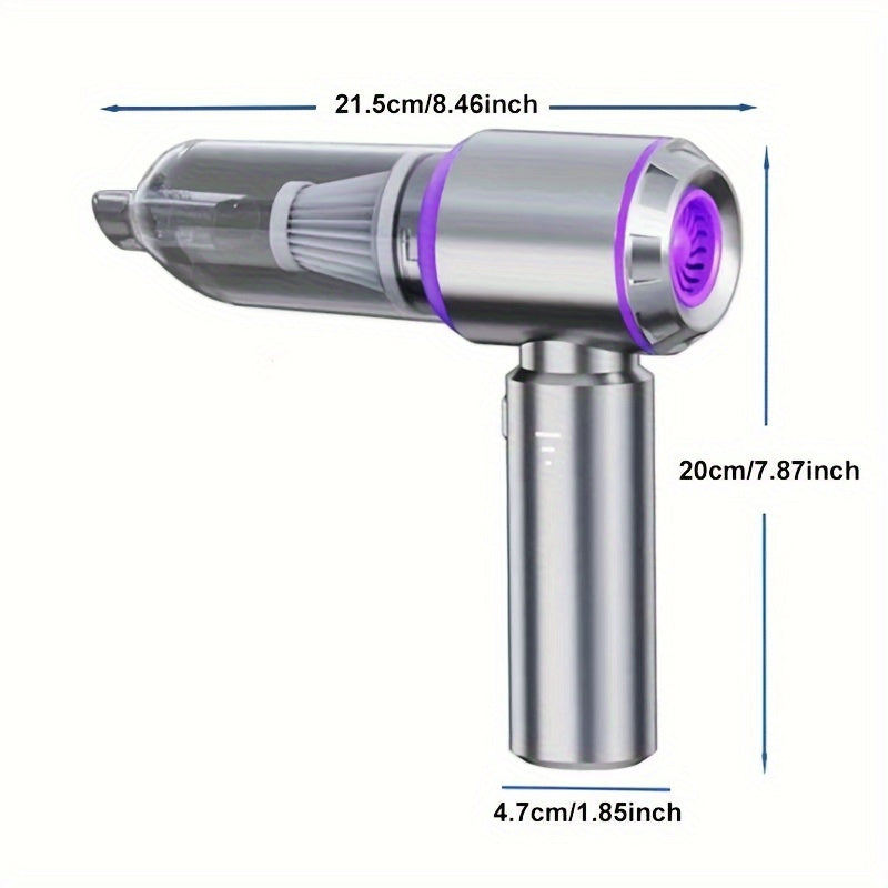 Aspiradora inalámbrica de mano portátil con alta succión y filtros