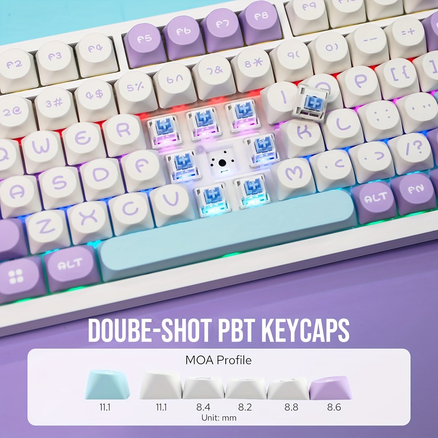75% Hot-Swappable Mechanical Keyboard with TFT Display RGB Backlit Gasket Gateron Switches