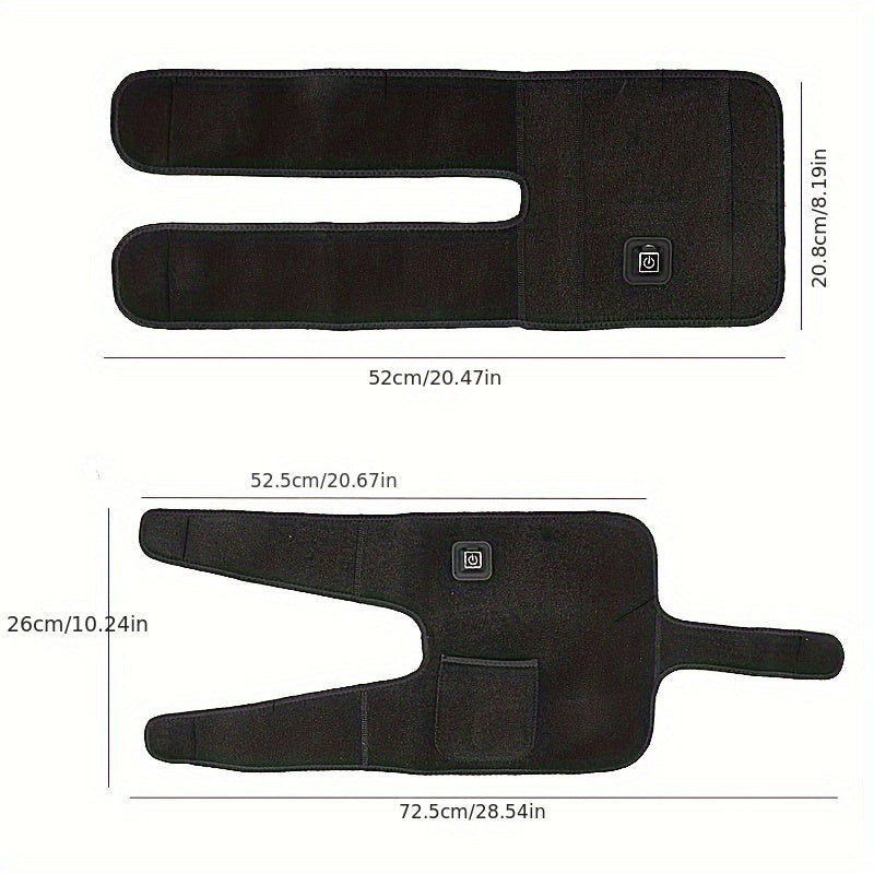 USB-quvvatlangan isitiladigan tizzali o'rash - Erkaklar va ayollar uchun massaj qiluvchi, oyoqni dam olish va iliqlik uchun mukammal.