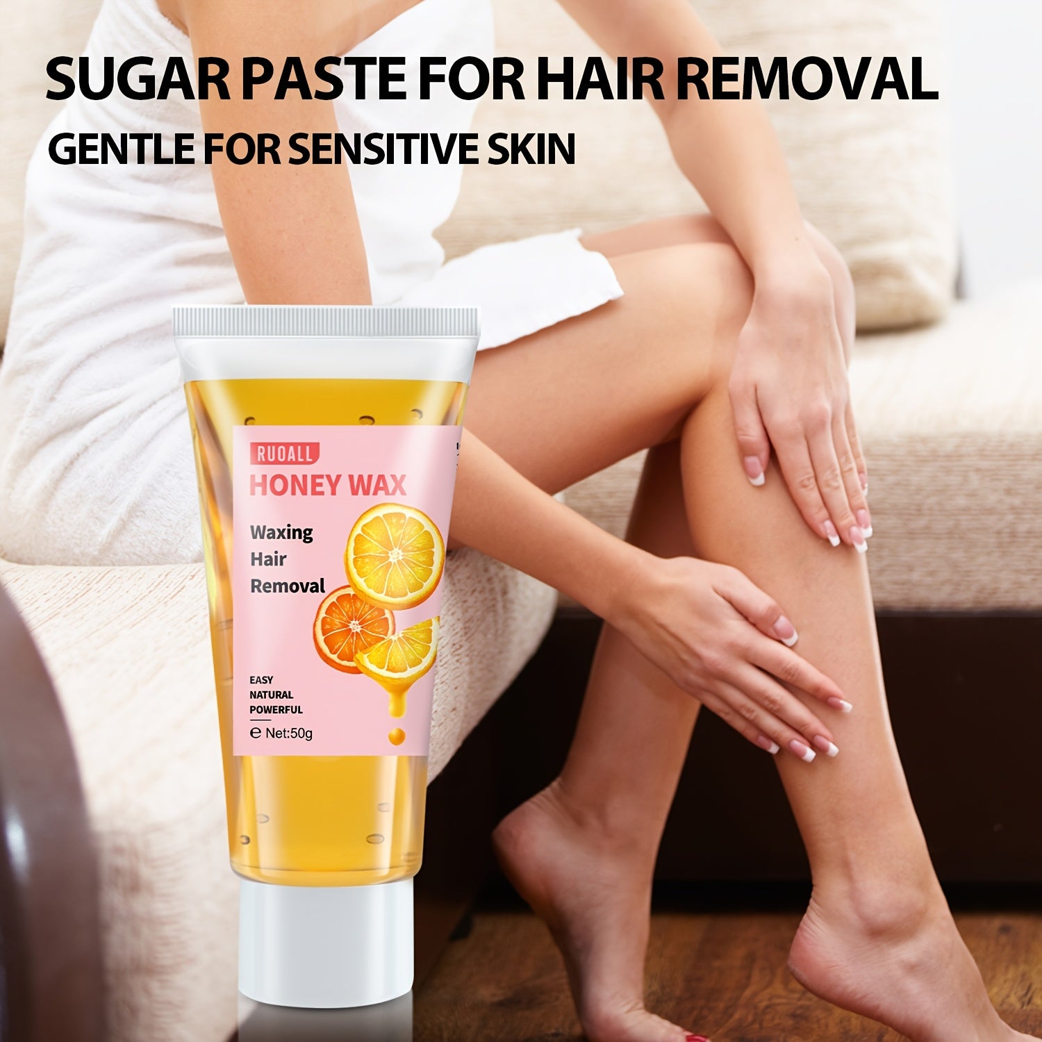 Летний женский набор для восковой депиляции с лимоном и медом для бороды, подмышек и бикини