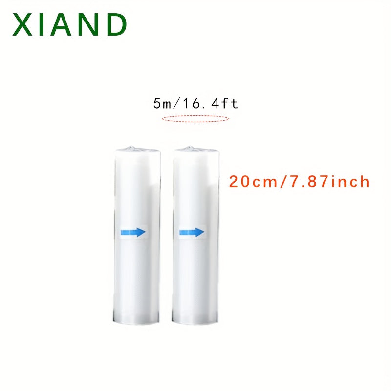 Ovqatni saqlash va tartibga solish uchun 2 ta vakuum oziq-ovqat saqlash sumkasi to'plami