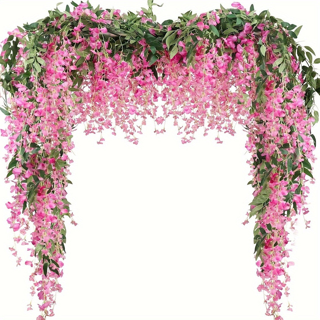 Artificial Wisteria Garland 173.74cm for Wedding and Home Decor Set of 3
