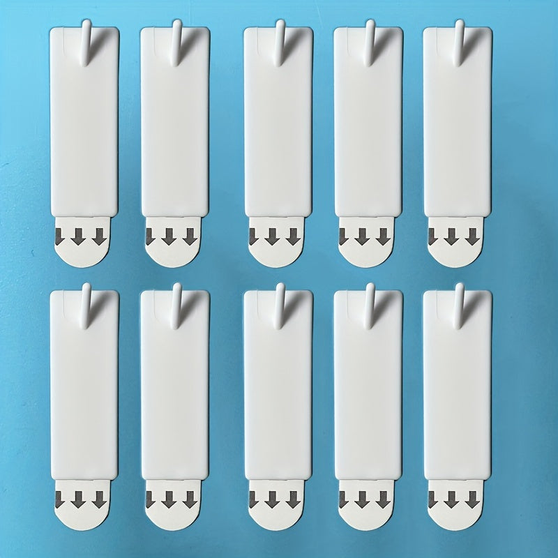 Ganchos de plástico autoadhesivos para calendarios y uso doméstico duraderos, removibles, con pegado fuerte