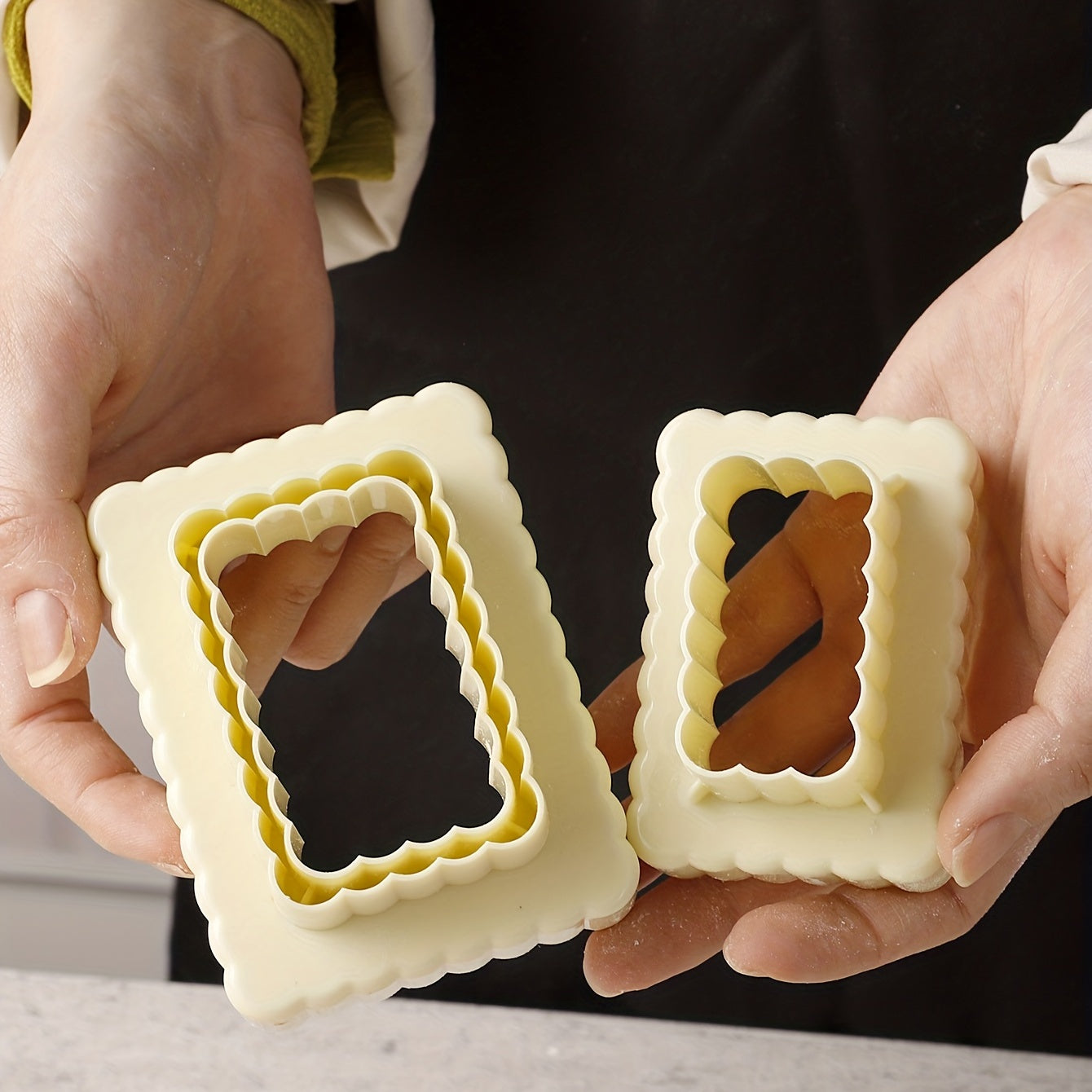 Set of 3 Versatile Cookie Cutters and Candy Molds for Baking and Decorating