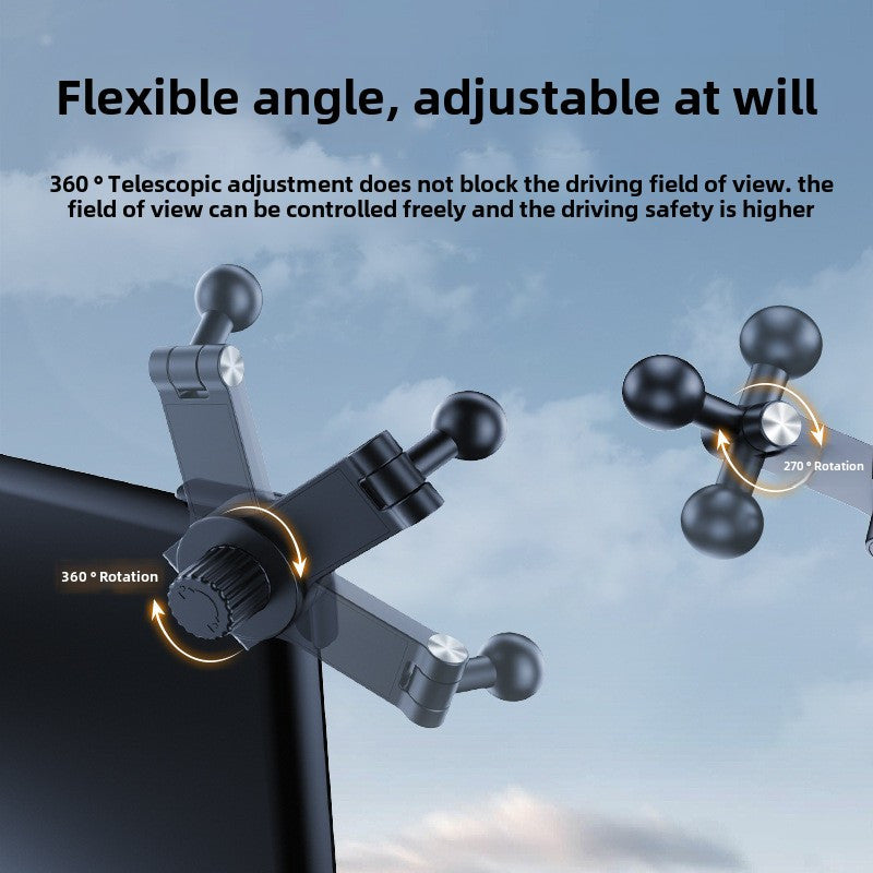 Rotatable Car Phone Holder Mount for Dashboard, PC Material, Adjustable Car Accessory