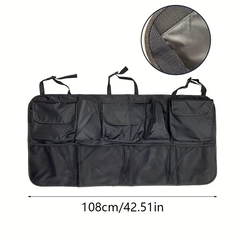 Car Seat Organizer with Back Storage Toy Hanging and Anti-Kick Pad