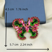Rang-barang Kristalli Kelebek Brosh Pin ayollar va erkaklar uchun Zamonaviy Elegant Zargarlik