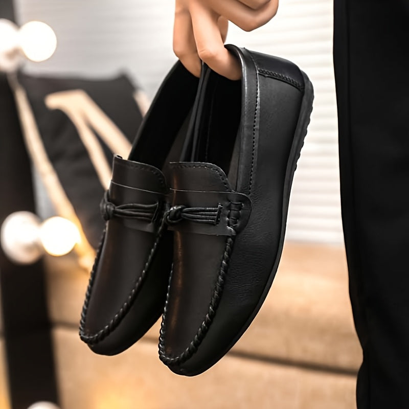 Men's Non-Slip PU Loafers Casual Dress Shoes for Daily Party Street Wear