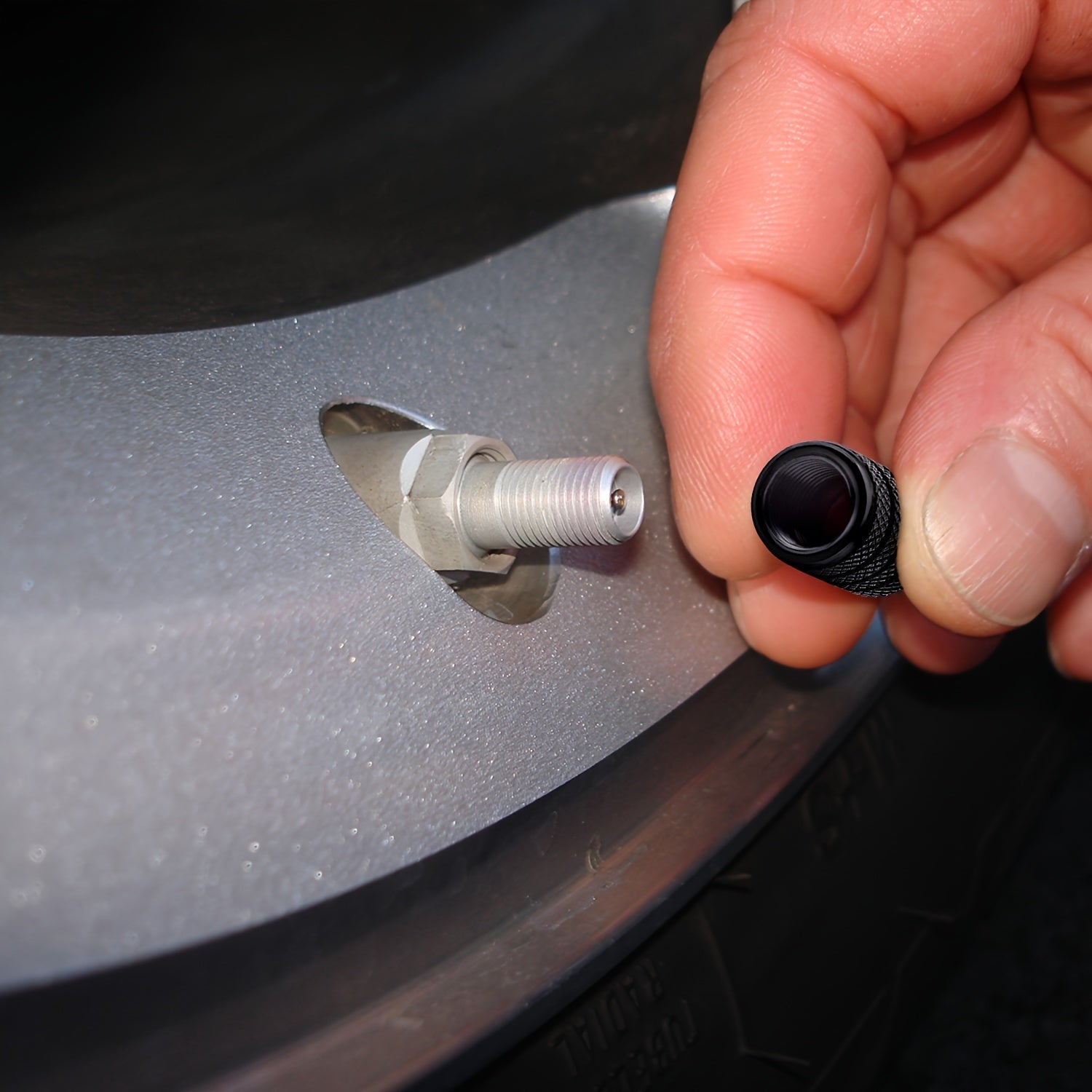 Aluminum Tire Valve Caps 4 Pack Durable Corrosion-Resistant for Cars Trucks Bikes