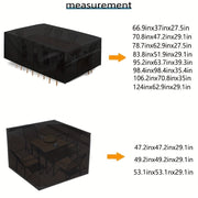 Waterproof Oxford Cloth Patio Furniture Cover Black All-Season Outdoor Dust Snow Frost UV Resistant