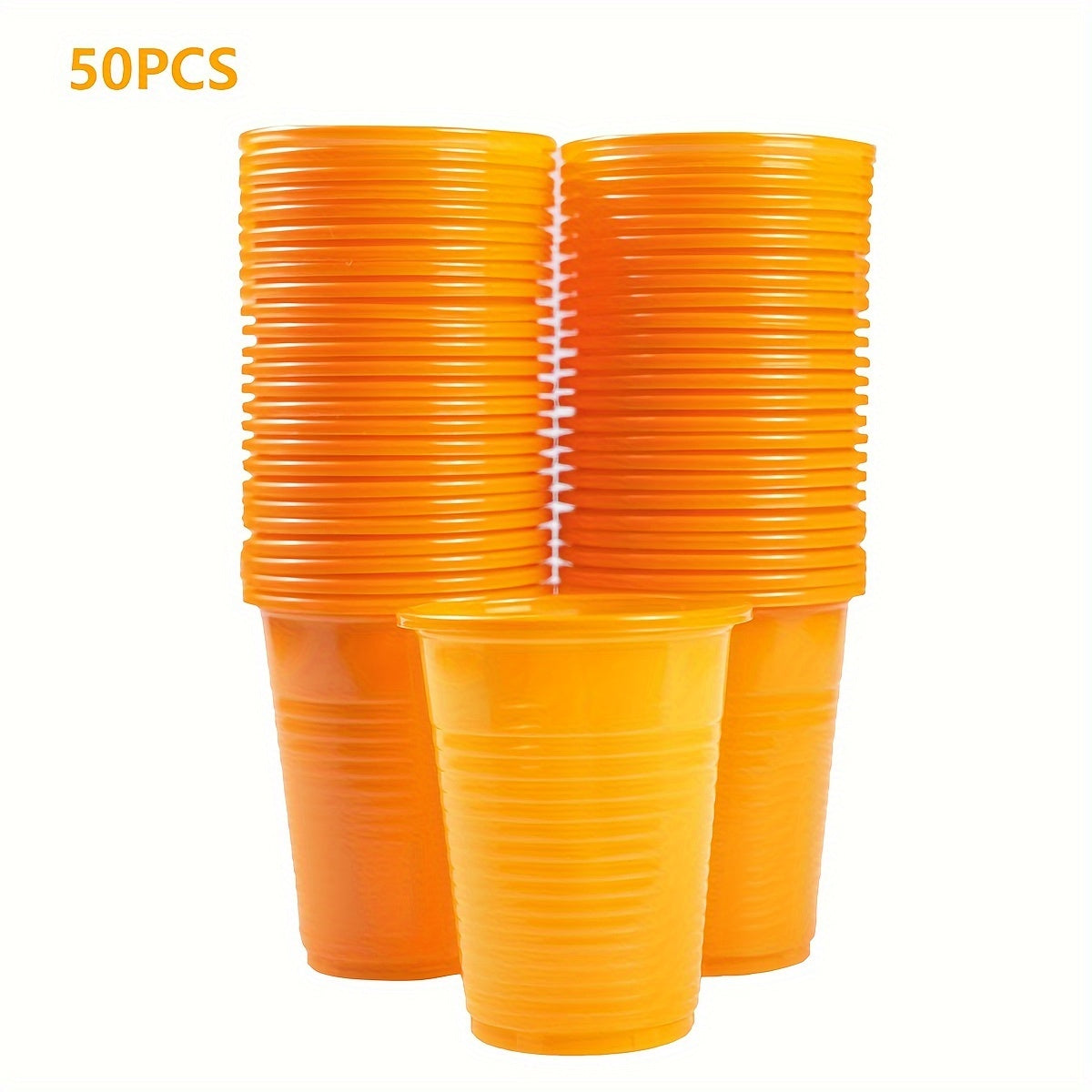 50-100 Pack 7oz Clear Plastic Cups Disposable Party Cups for Indoor Outdoor Events