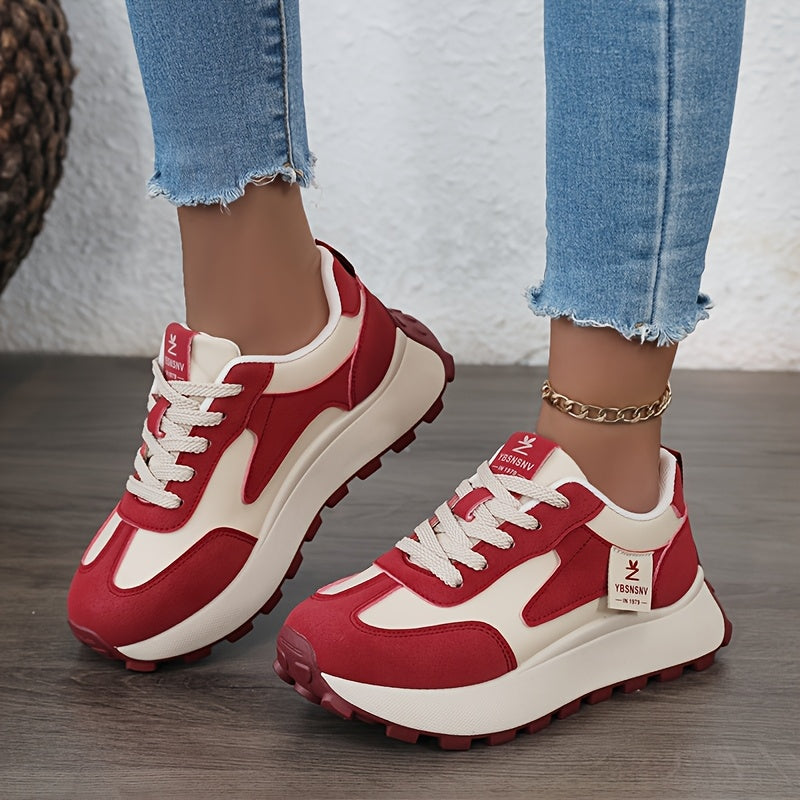 Women's Outdoor Sneakers Breathable Synthetic Fabric Cushioned Sole Casual Walkers