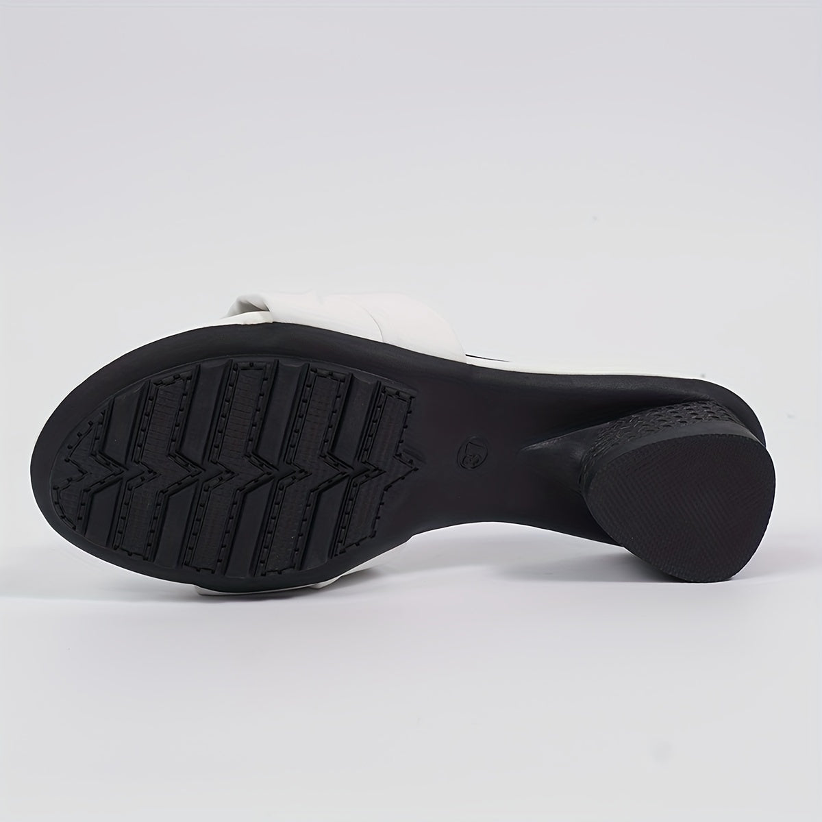 Women's Slip-On Sandals Leather Comfortable Exposed Toes Heels