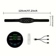 Набор массажных поясов EMS с 6 режимами, 18 уровнями интенсивности, перезаряжаемый через USB, для полного расслабления тела