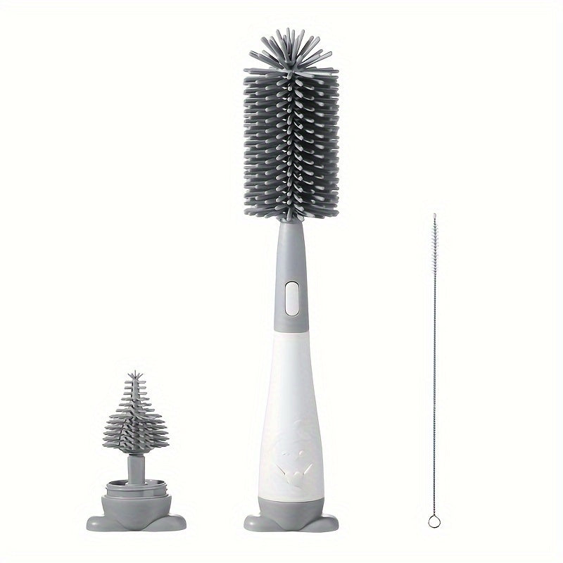 Набор силиконовых щеток для чистки бутылочек, сосок, трубочек и чашек