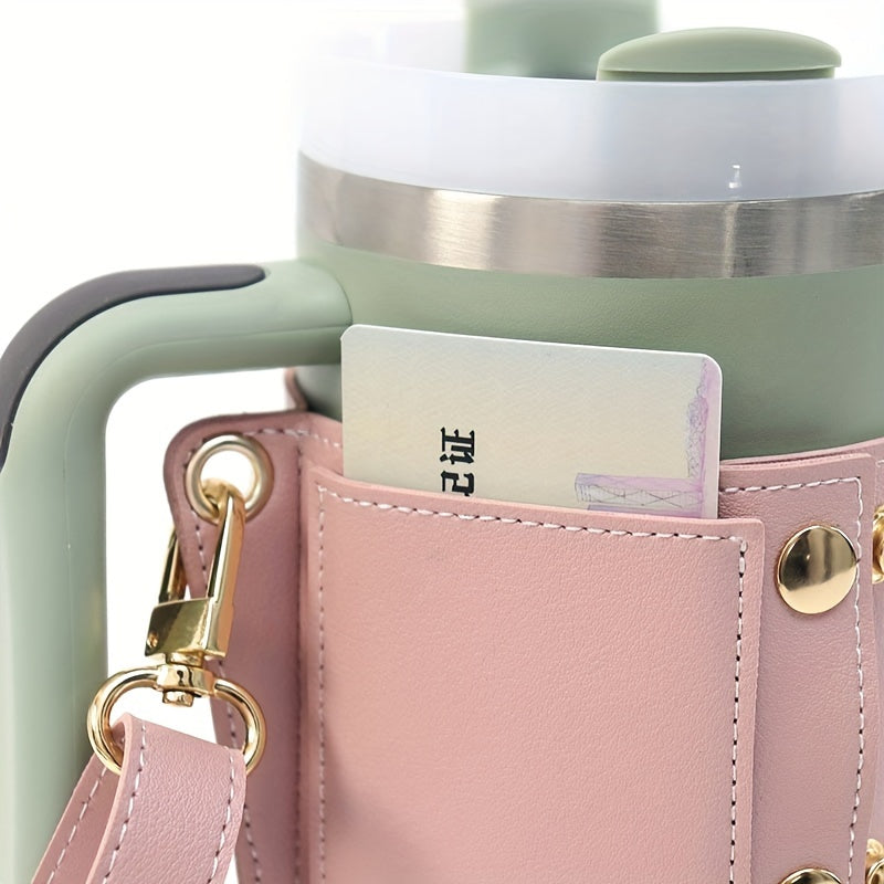 Insulated Stainless Steel Tumbler Sleeve with Lid Hot Cold Drink Cooler for Home Office