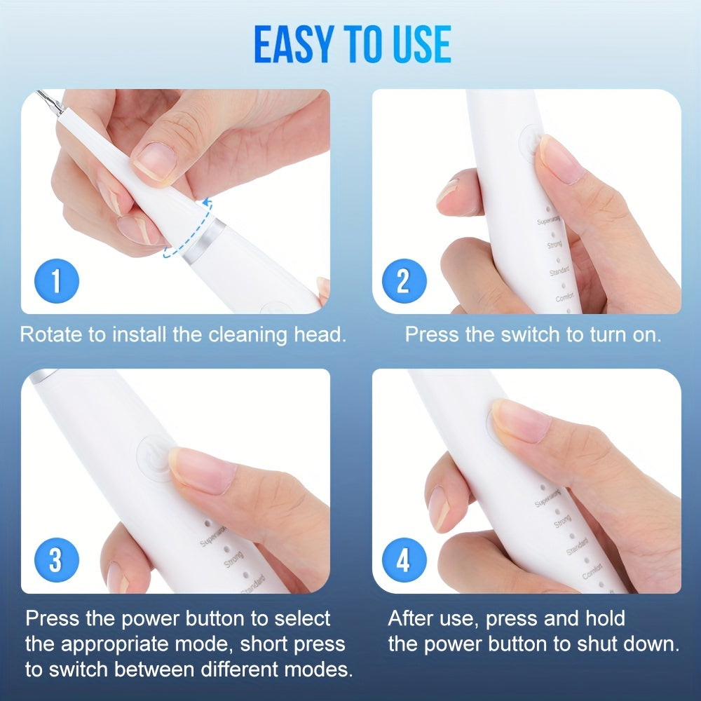 Portable Electric Toothbrush for Adults Dual Use Teeth Cleaning Device