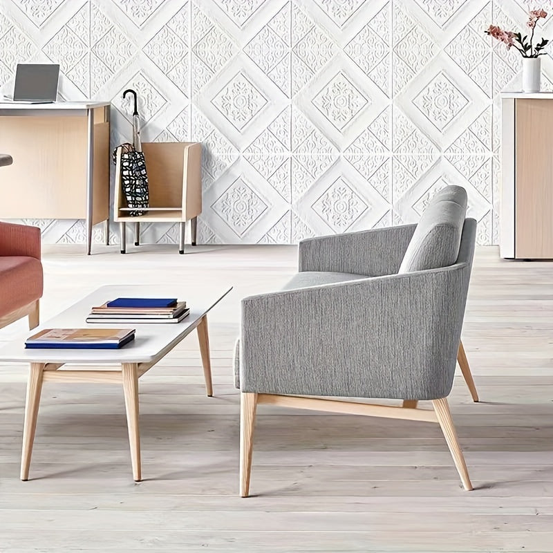 Self-Adhesive Waterproof 3D Textured Wallpaper for Kitchen Living Room Bedroom Decor