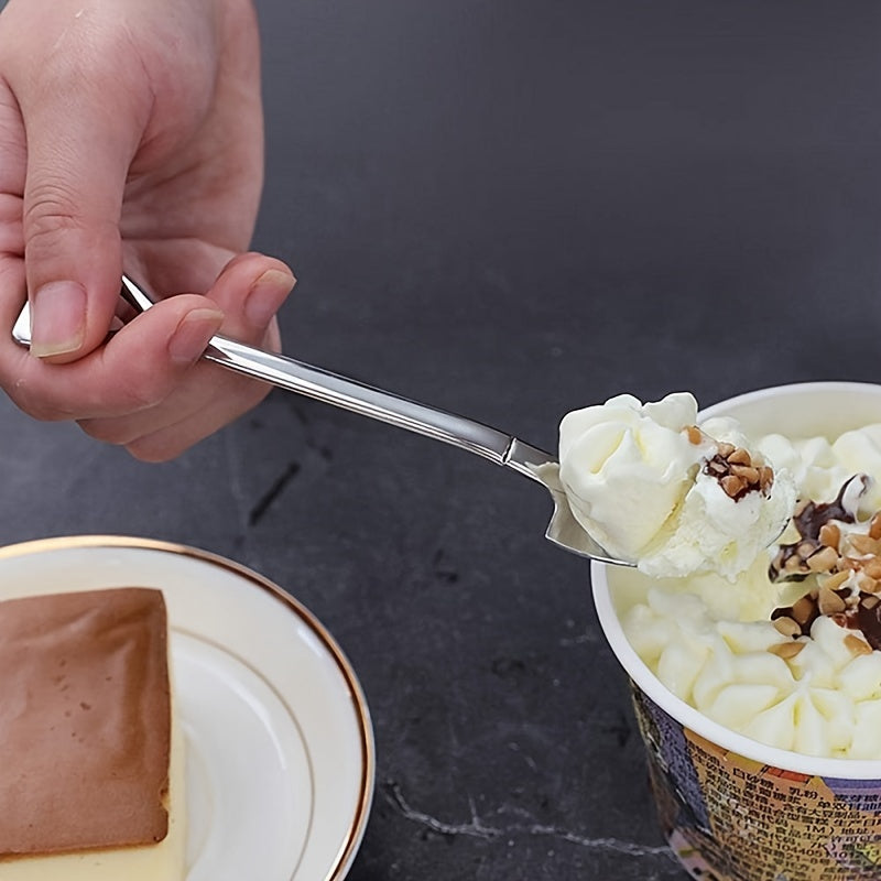 Set of 4 Stainless Steel Dessert Spoons 6 Inch for Tea Coffee Ice Cream
