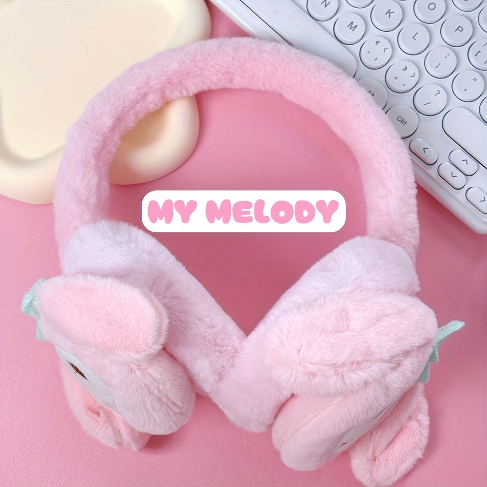Pink White Purple Plush Earmuffs for Cold Weather Cozy Kawaii Winter Accessories