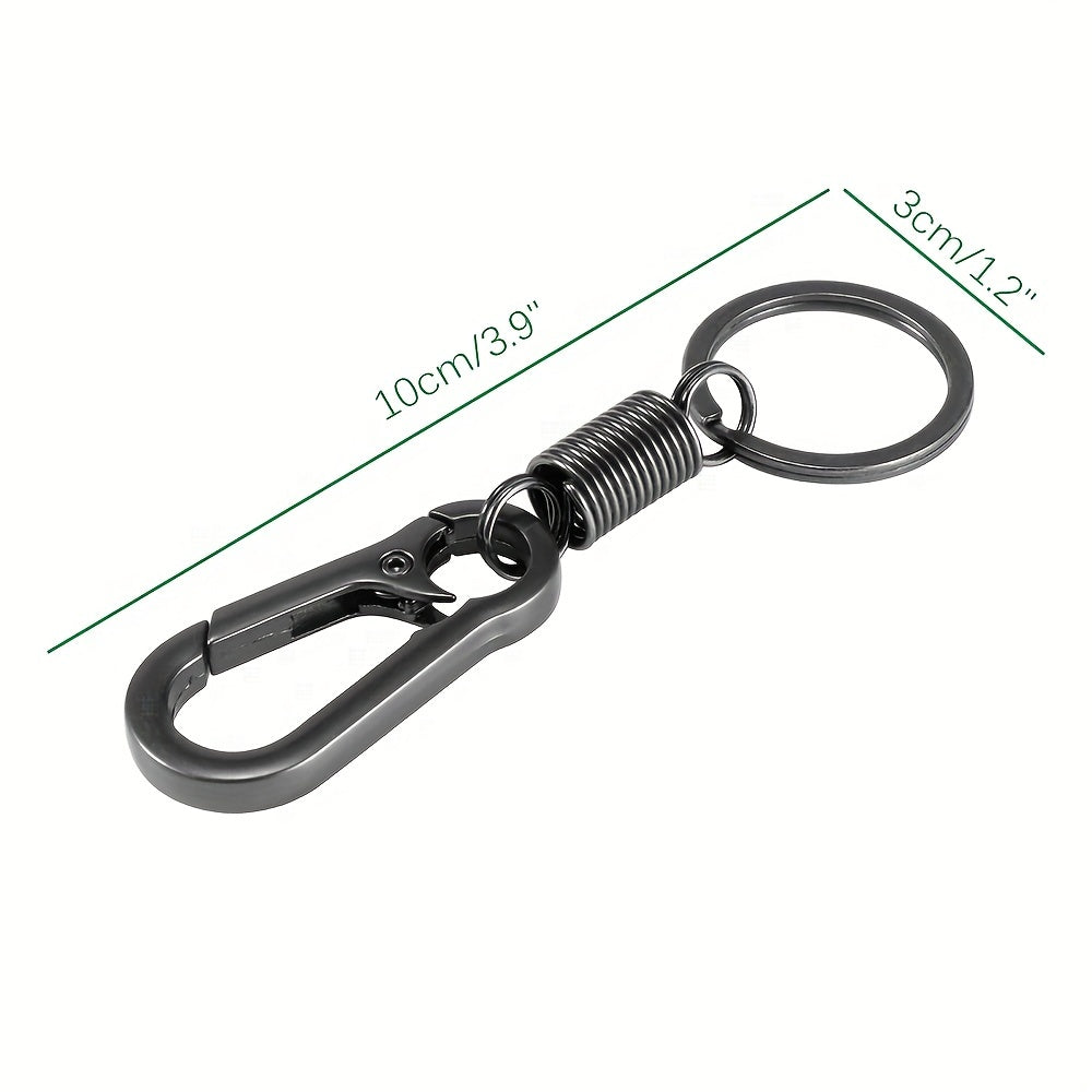 Vintage-Inspired Metal Carabiner Keychain for Keys and Bags