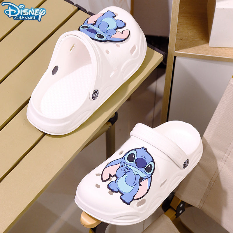 Women Breathable White Slippers Casual Slip-On Sandals with Hole Pattern