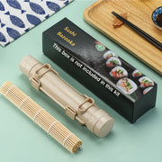 Set de inicio para hacer sushi, kit de 2 piezas, bazooka de sushi de plástico, rodillo, herramientas de cocina