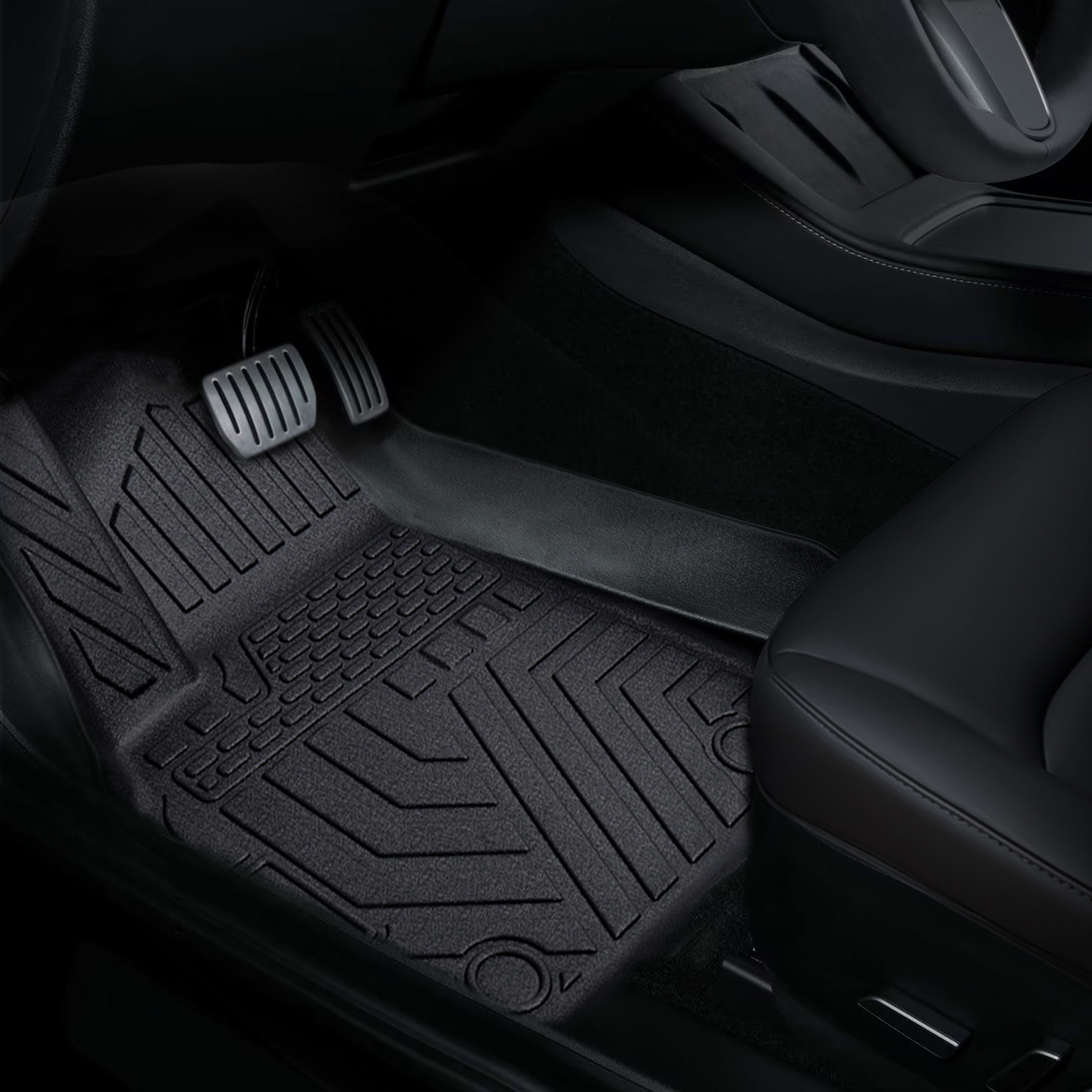 All-Weather Floor Mats for Tesla Model Y Heavy Duty Full Coverage