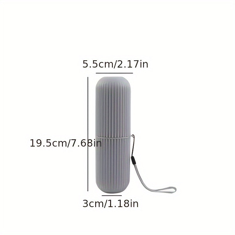 Travel Toothbrush Set with Portable Washing Cup, Mouthwash Cup, Large Toothpaste Tube and Storage Box