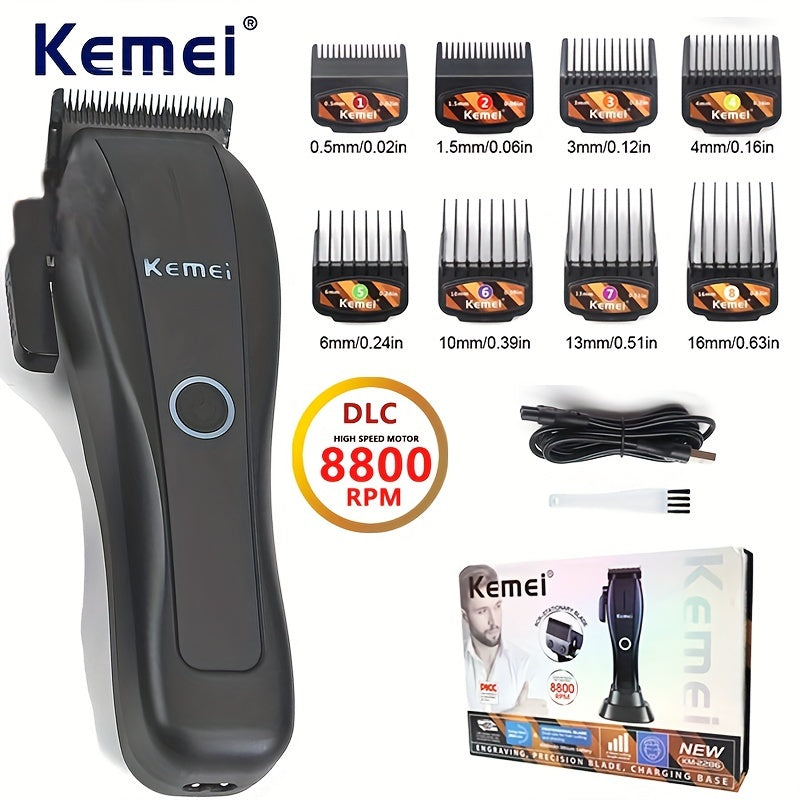 Set de cortapelos profesionales con motor de alta velocidad, batería de litio recargable por USB