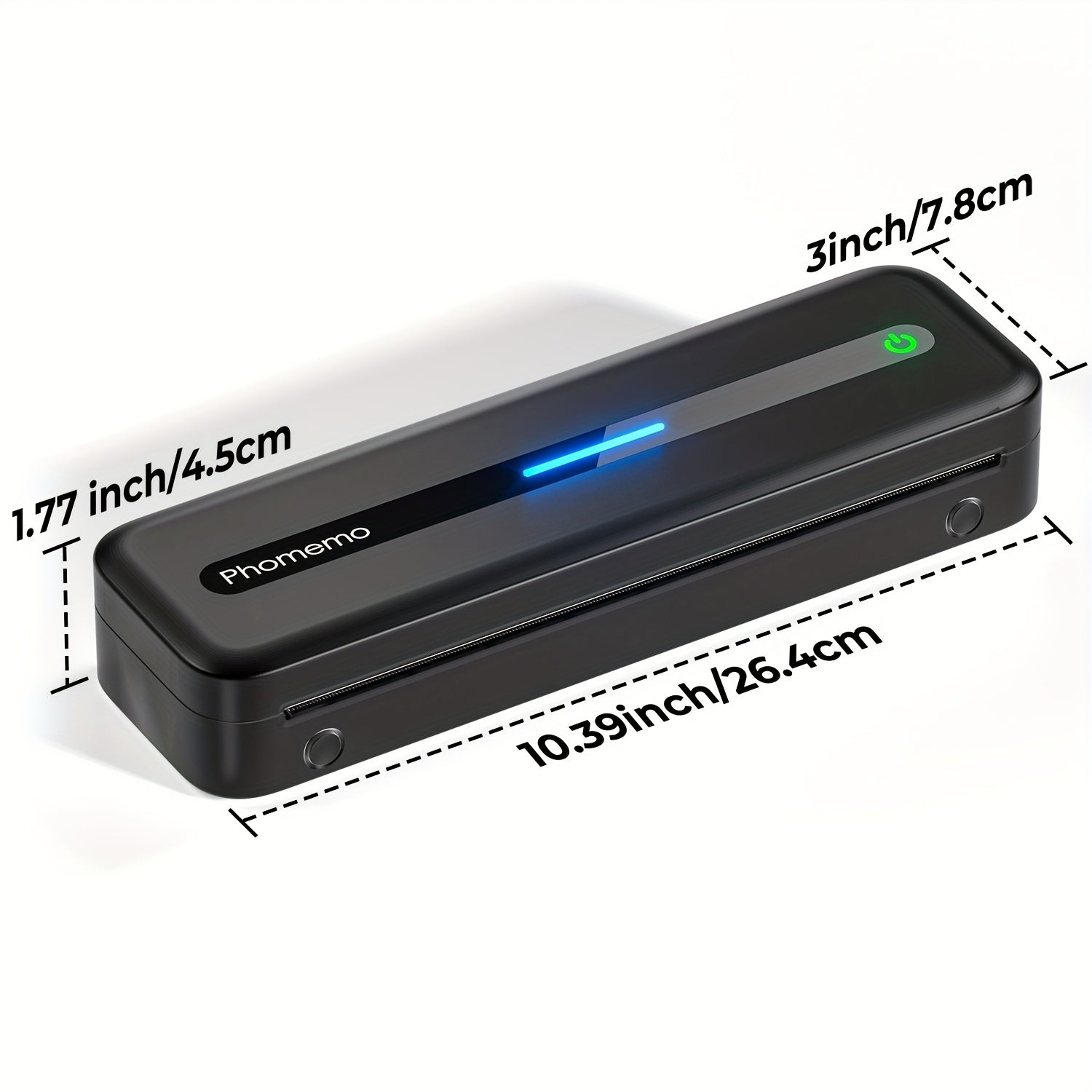 Portable Thermal Printer Wireless A4 US Letter for Travel iOS Android Laptop