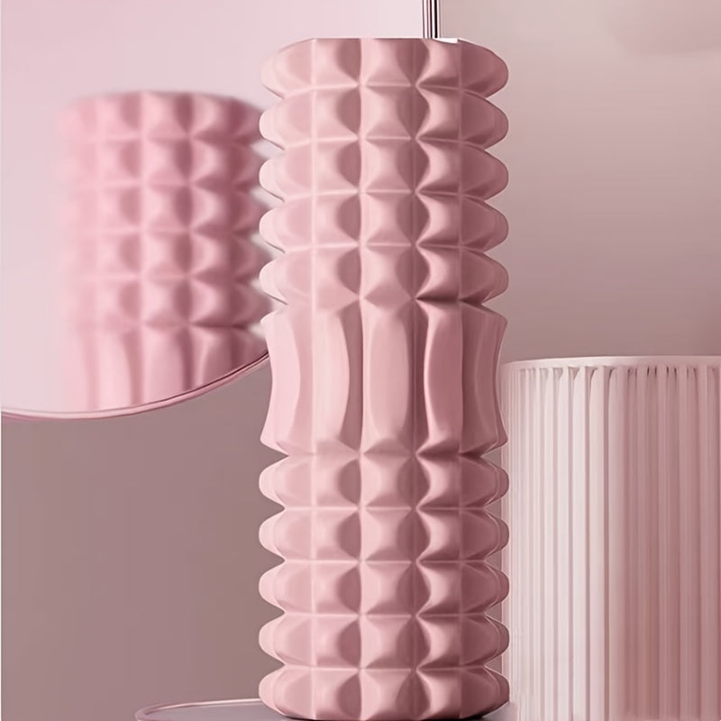 Mini Foam Roller with EVA Massage Bumps for Deep Tissue Relief Pink Purple Blue