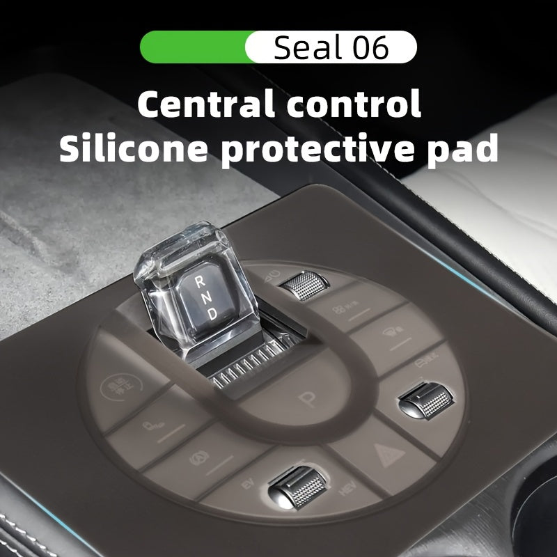 Center Console Gear Pad Silicone Mat for Car Interior Protection
