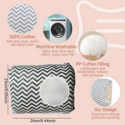 Cojín de lactancia para alimentación con biberón y soporte para la cabeza, cómodo cojín para el brazo