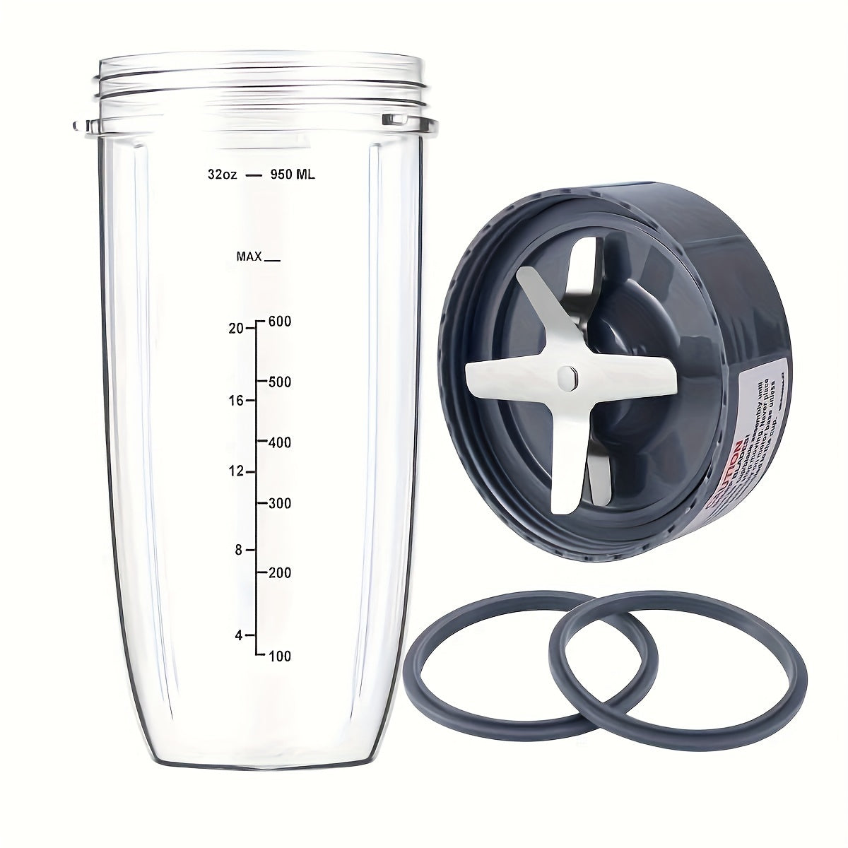 32oz Blender Cup and Blade Set with Gaskets for High-Speed Blenders