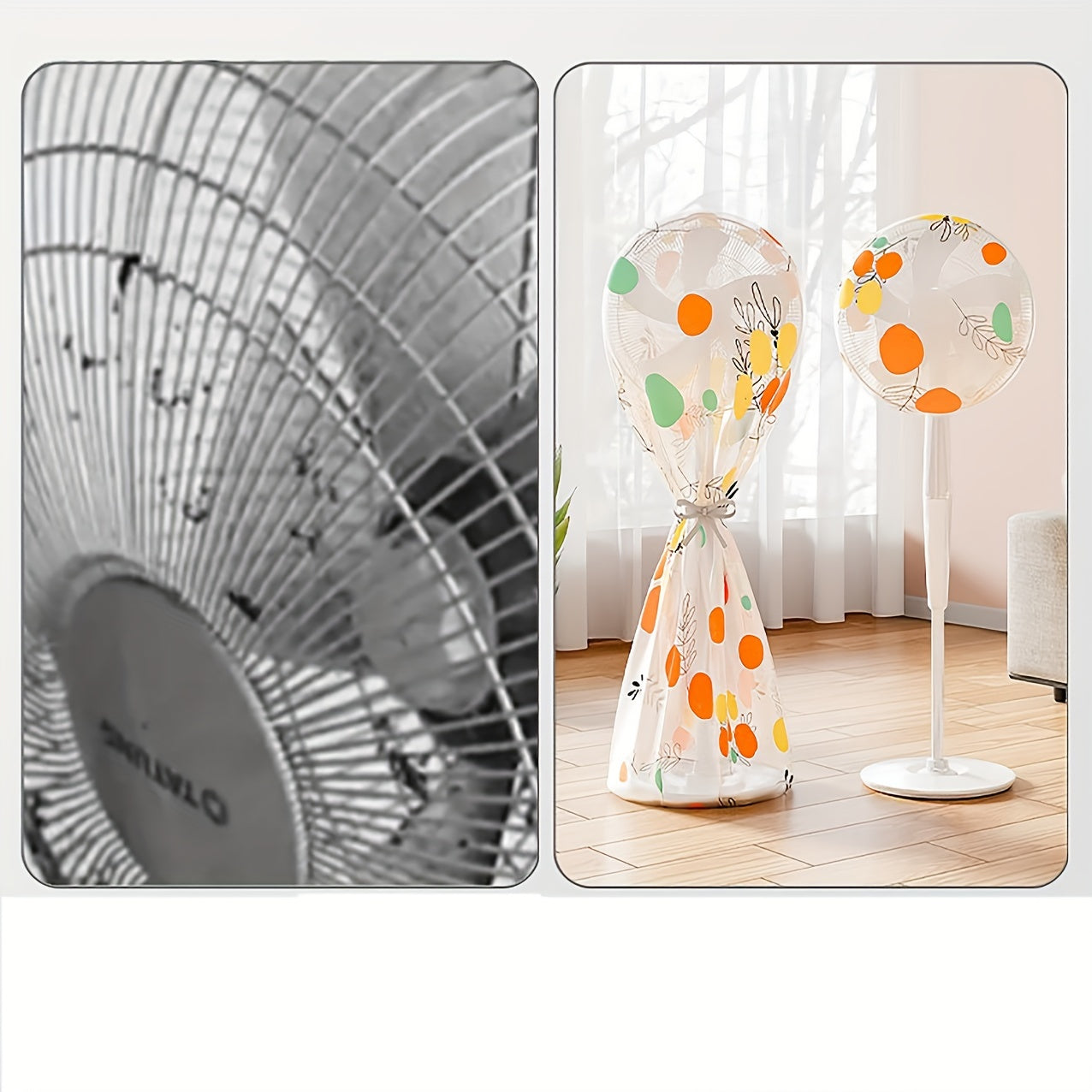 Floor Fan Dust Cover Thickened Fabric Protection Plastic Material No Battery