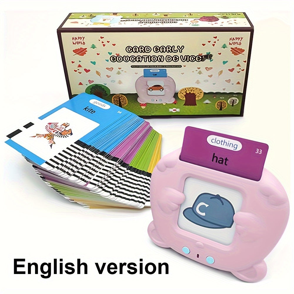 Educational Flash Cards for Kids 3+ with 224 Sight Words Sensory and Speech Toys Blue Pink