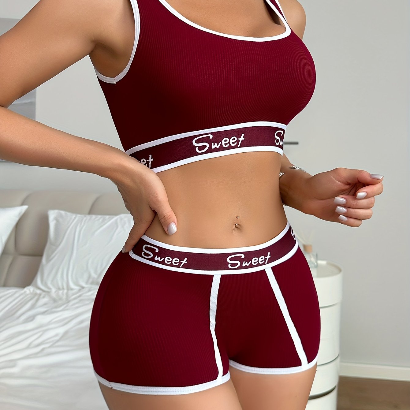 Women Seamless Backless Lingerie Set Breathable Viscose Elastane Support