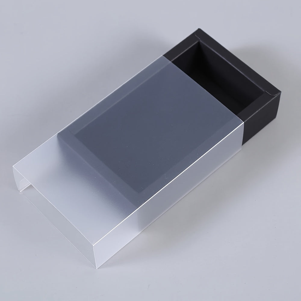 Pack of 10 Frosted PVC Gift Boxes for Weddings Cookies and Candy