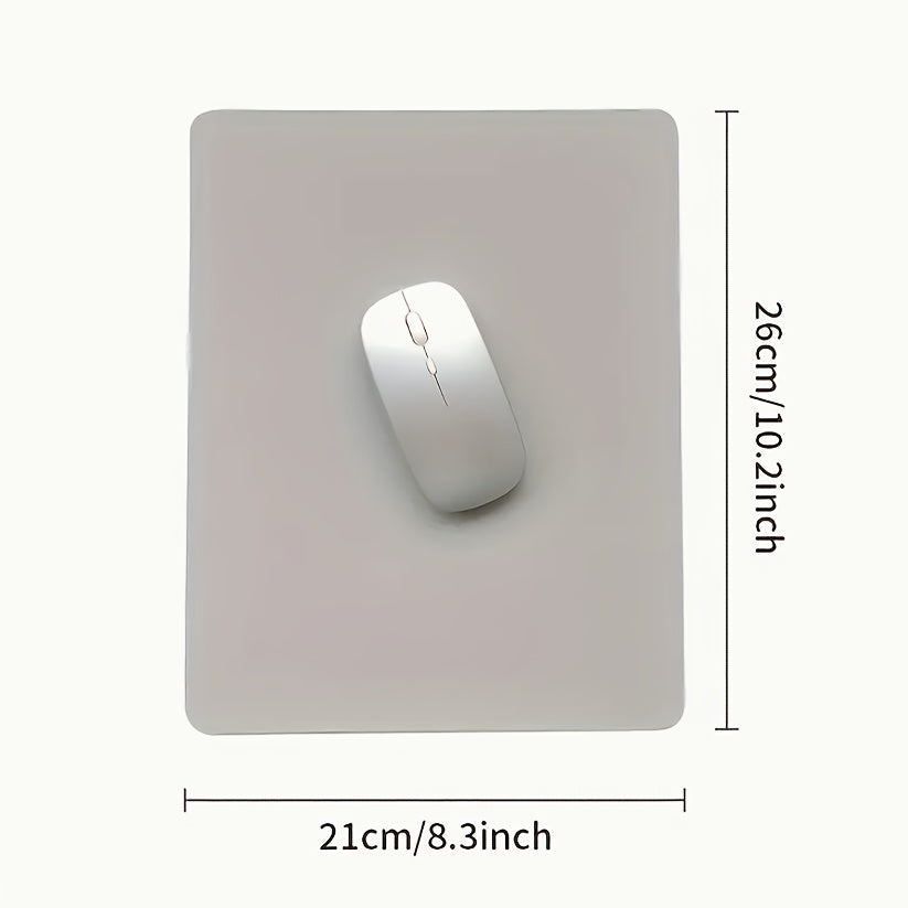 Artificial Leather Mouse Pad for Home Office and Student Use Black 9x7 Inches