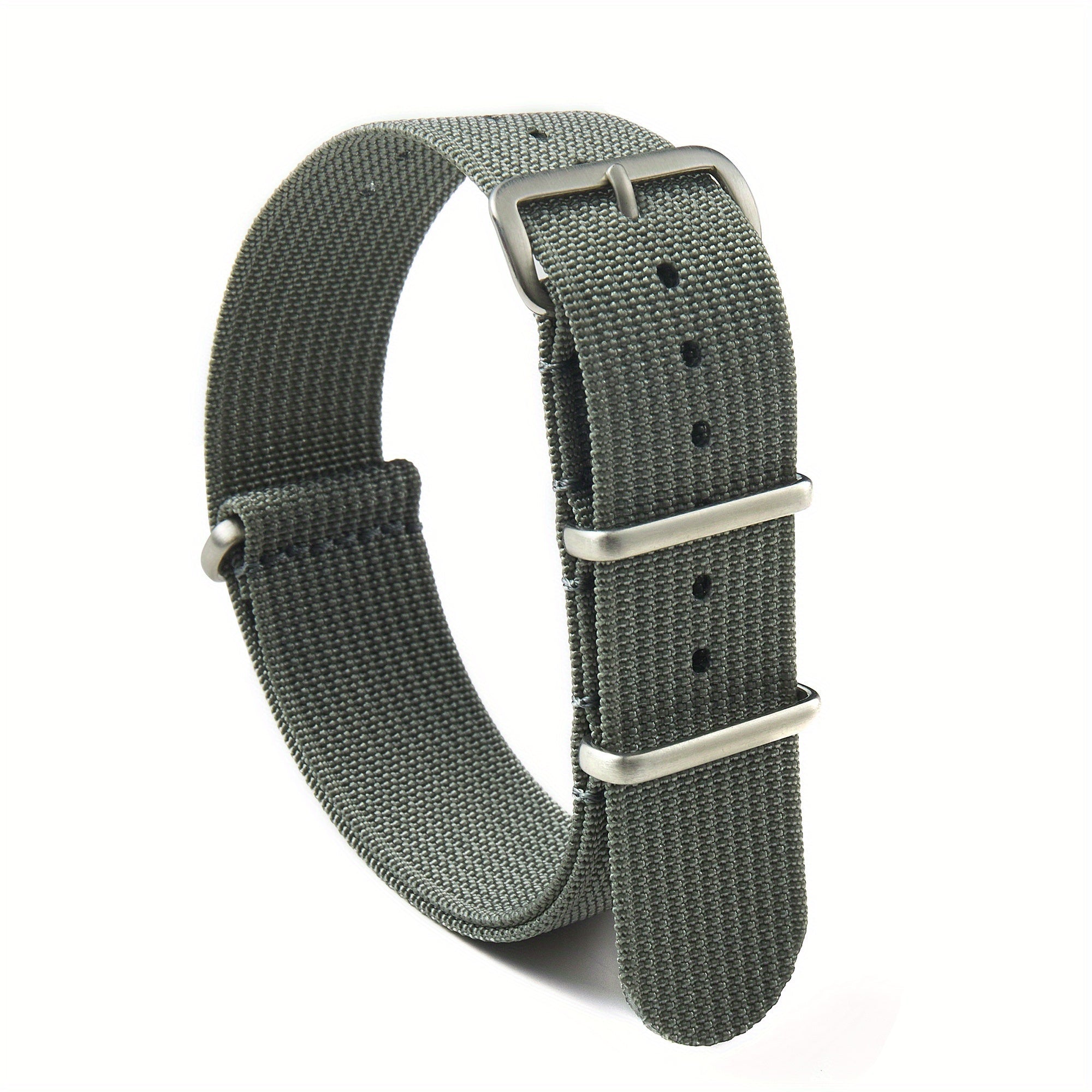 Nylon Watch Band with Stainless Steel Buckle 18mm 20mm 22mm for Men Women