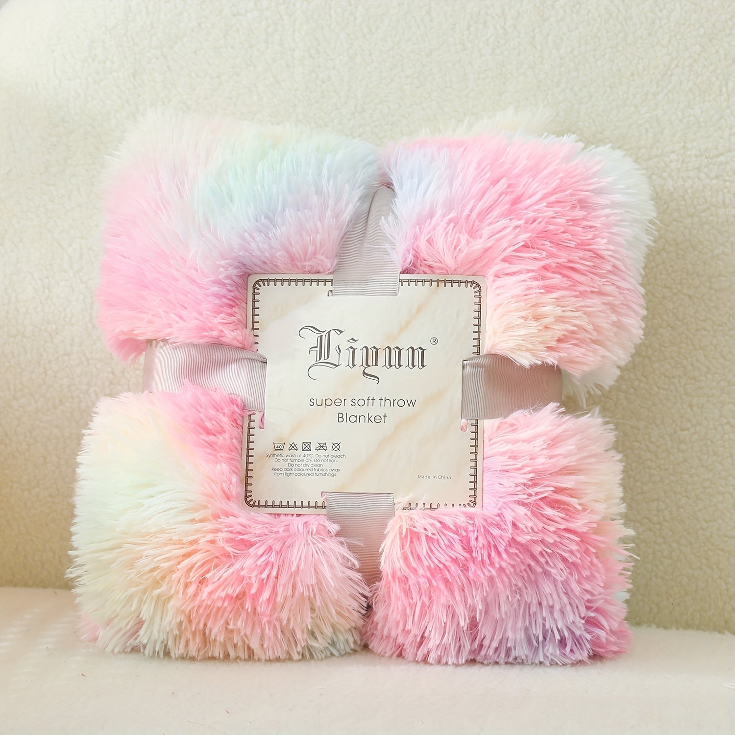 Bohemian Plush Throw Blanket Cozy Soft Warm for Couch Bed Outdoor Gift