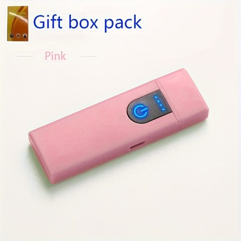 Unisex USB Rechargeable Windproof Dual Arc Lighter for Camping and BBQ