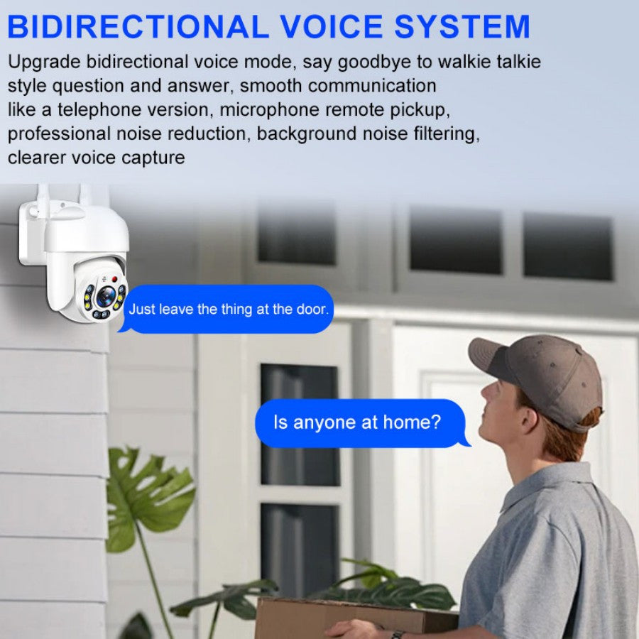 Wireless Security Camera System 2MP Full Color Night Vision Audio 360 IP Camera for Home and Pet Surveillance